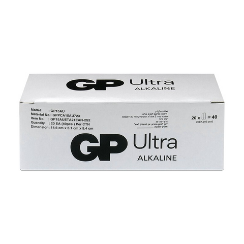 2 Gp Ultra Alkaline Aa Industrial Batteries G-Tech Lr6 1.5V No Mercury Exp 2033