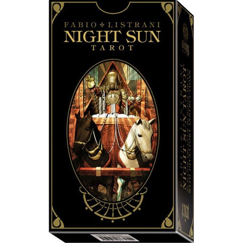 Night Sun Tarot Deck Cards Fabio Listrani Lo Scarabeo With Velvet Bag Ex212