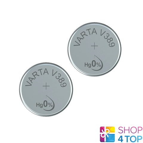 2 Varta 389 Sr54 Battery Silver 1.55V Coin Button Cell Watch NEW