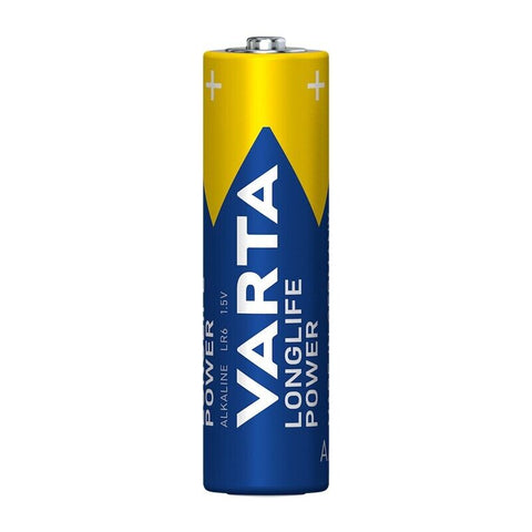 4 Varta Longlife Power Aa Lr6 Alkaline Batteries Mn1500 1.5V Stilo 4Bl NEW