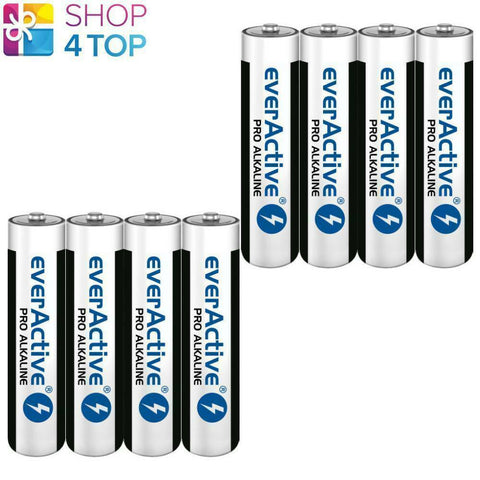 8 Everactive Pro Alkaline Aaa Lr03 Batteries Micro 1250Mah Exp 2031
