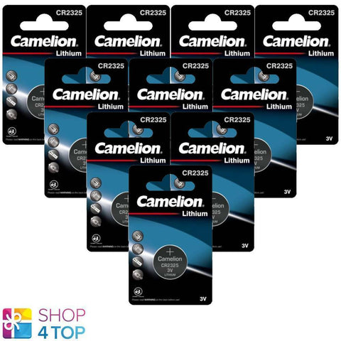 10 Camelion Cr2325 Batteries Lithium 3V Coin Cell Dl2325 Br2325 1Bl Exp 2033 NEW