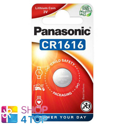 Panasonic Cr1616 Lithium Battery 3V Cell Coin Button 1Bl Blister Exp 2034 NEW
