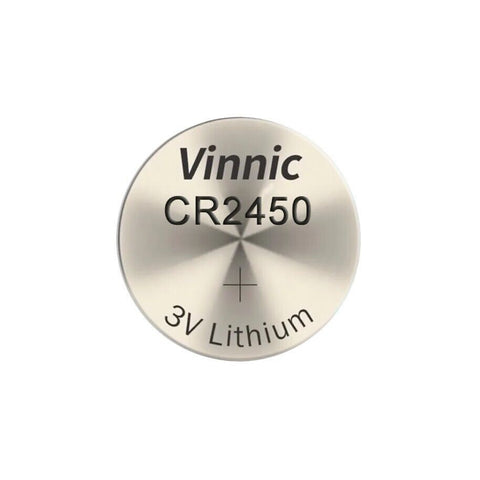 10 Vinnic Cr2450 Lithium Batteries 3V Coin Cell Dl2450 Ecr2450 2450