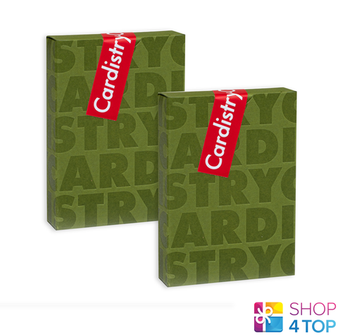 2 Cardistry-Con 2019 Decks Playing Cards Art Of Play Magic Poker USa Green NEW