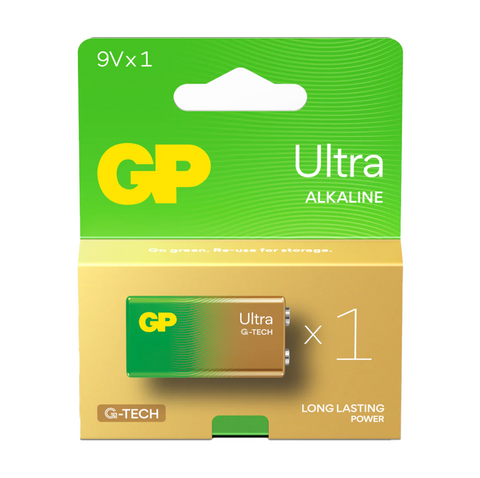 4 Gp Ultra Alkaline G-Tech 6Lr61 9V Battery Long Lasting Power Blister Exp 2029