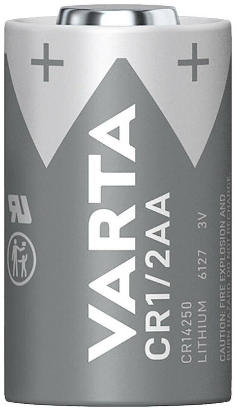 2 Varta Cr1/2Aa Lithium Battery 3V 6127 1Bl Cr14250 Made In China Exp 2033 NEW