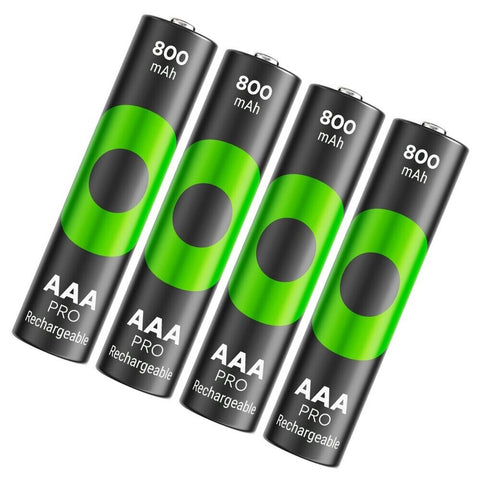 12 Aaa Gp Recyko Pro Rechargeable Batteries Nimh 800 Mah 4Bl NEW Packaging