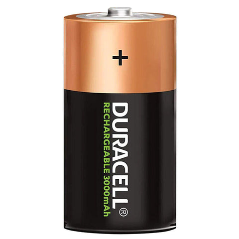 2 Duracell D Rechargeable 3000Mah Batteries Hr20 Dc1300 1.5V Torcia 2Bl Nimh NEW