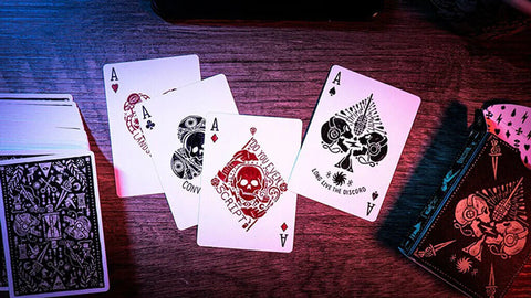 2 Discord Playing Cards Decks Ellusionist Magic Tricks High Quality Black NEW
