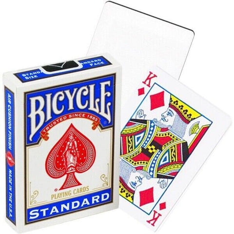 4 Decks Bicycle Blank Back Standard Face Magic Tricks Cards Red & Blue Mix NEW