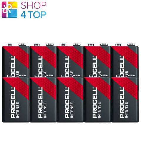 10 Duracell Procell 9V Intense Alkaline Batteries 6Lr61 Transistor NEW