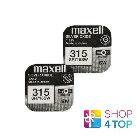 2 Maxell 315 314 Sr716Sw Batteries Silver 1.55V Watch Battery NEW