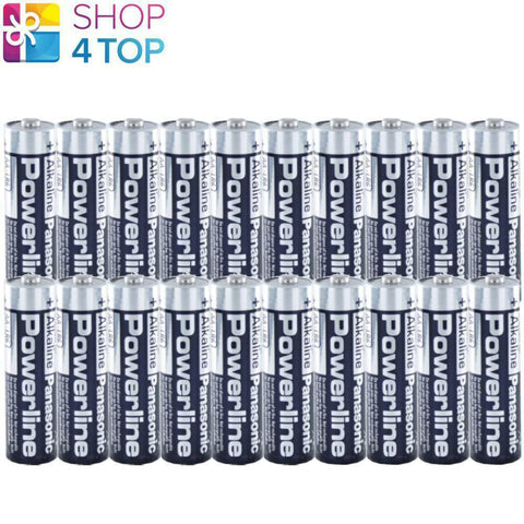 20 Panasonic Powerline Industrial Aa R6 Batteries Alkaline Mn1500 Am3 E91 2030