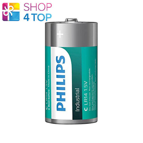 Philips Industrial Alkaline C Batteries 1.5V Lr14 Baby Exp 2031 Bulk NEW