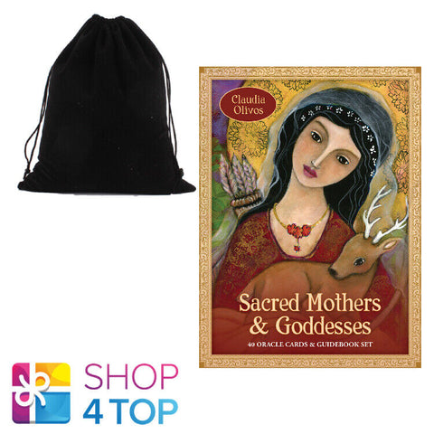 Sacred Mothers And Goddesses Oracle Cards Deck And Book Set Blue Angel With Bag