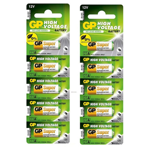 10 Gp Super Alkaline Battery 23A V23Ga Mn21 12V High Voltage No Mercury 2027 5Bl