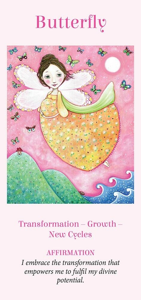 Wings Of Wisdom Oracle Cards Deck Fairchild Longhurst Blue Angel With Bag