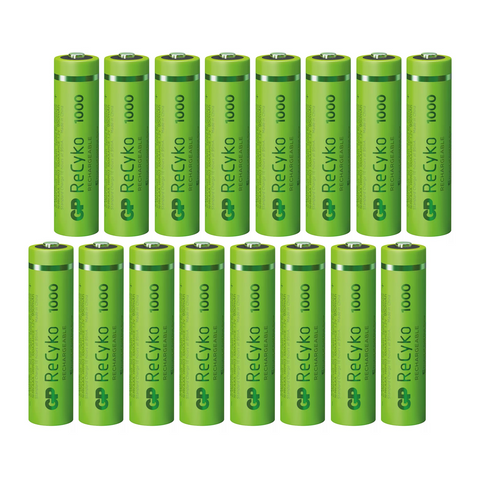 16 Gp Recyko Rechargeable Aaa Battery 1000 Series Lr03 1.2V 950Mah Industrial