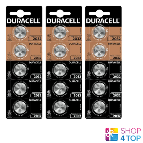 15 Duracell Cr2032 Lithium Batteries 3V Coin Cell Dl2032 Exp 2033 NEW