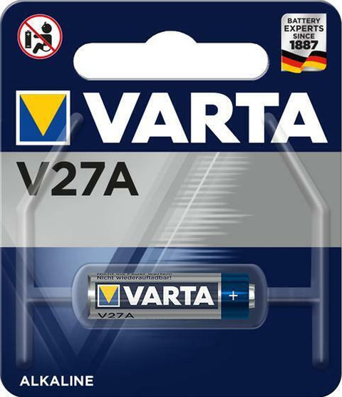 12 Varta V27A Alkaline Battery Lr27 12V 19Mah 27A Mn27 4227 1Bl NEW
