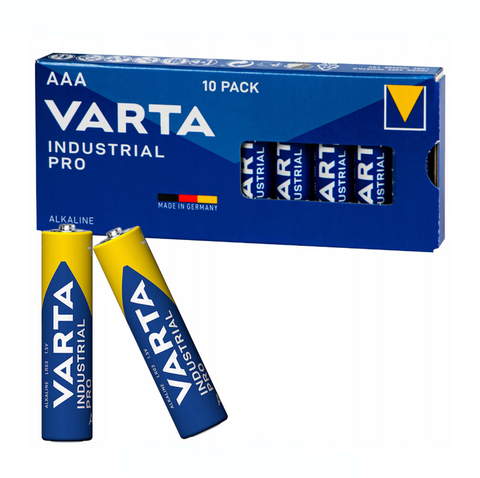 10 Varta Industrial Alkaline Aaa Lr03 Batteries 1.5V Micro Mn2400 Exp 2032 NEW