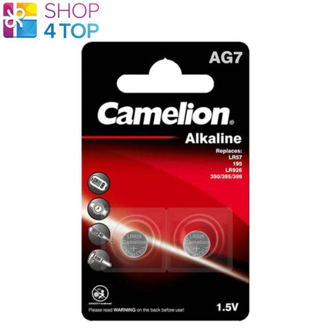 2 Camelion Lr927 Alkaline Batteries Lr57 395 Ag7 No Mercury 1.5V 2Bl 2026 NEW