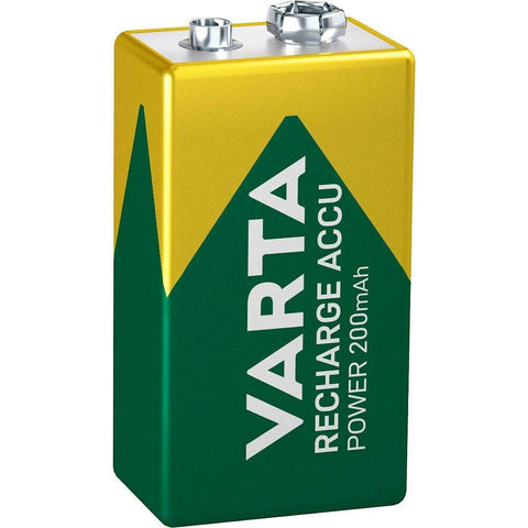 2 Varta Recharge Accu Power 9V Hr22 Battery Nimh 200Mah E-Block Transistor NEW