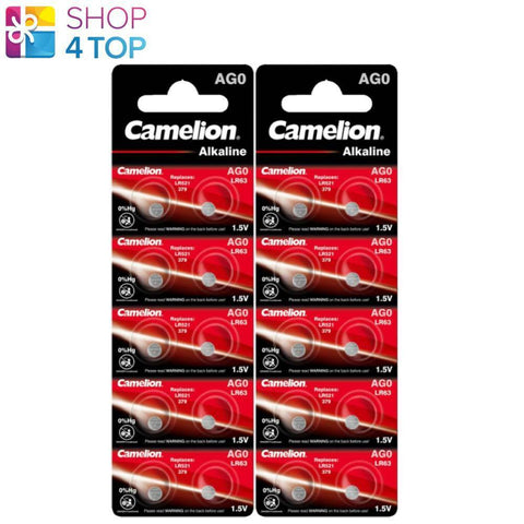 20 Camelion Alkaline Batteries Lr521 Lr63 Ag0 1.5V No Mercury 10Bl NEW