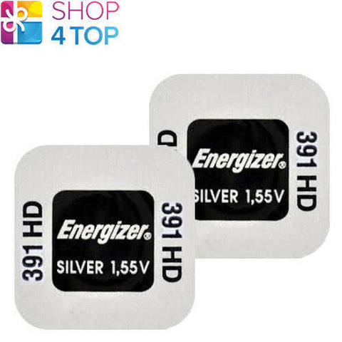 2 Energizer 391Hd Sr1120Sw Sr55 Batteries Silver 1.55V Watch Battery