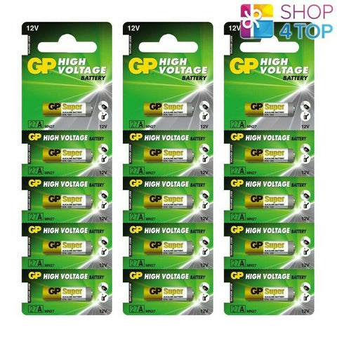 15 Gp 27A Super High Voltage Alkaline Battery Mn27 12V No Mercury 5Bl 2025 NEW