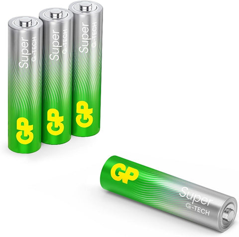 16 Gp Super Alkaline Aaa Batteries G-Tech Lr03 1.5V No Mercury 8Bl Pack Exp 2033