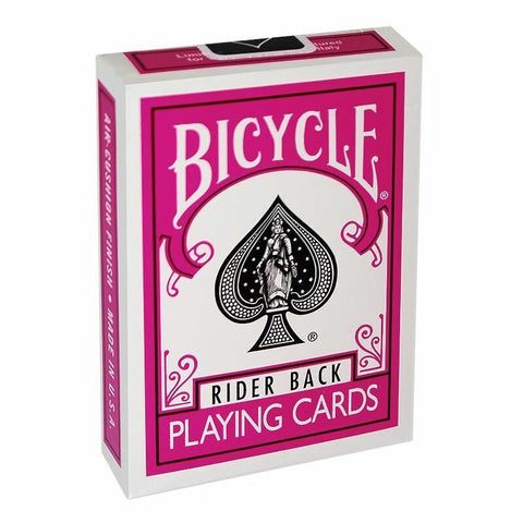 Bicycle Fuchsia Rider Back Pink Playing Cards Deck Magic Tricks USa USpcc NEW