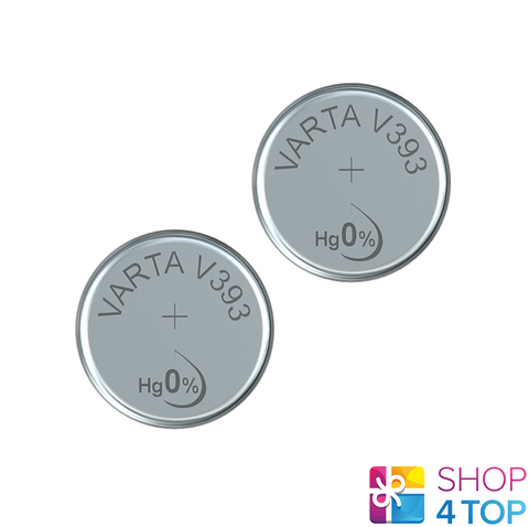 2 Varta 393 Sr754W Battery Silver 1.55V Coin Button Cell Watch NEW