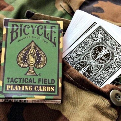 Bicycle Tactical Field Playing Cards Deck Green USa Standard Index 1043182-Green