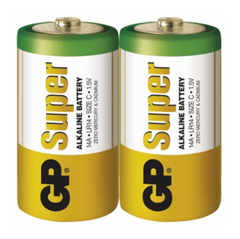 6 Gp Super C Alkaline Battery 14A Lr14 1.5V No Mercury And Cadmium Exp 2030