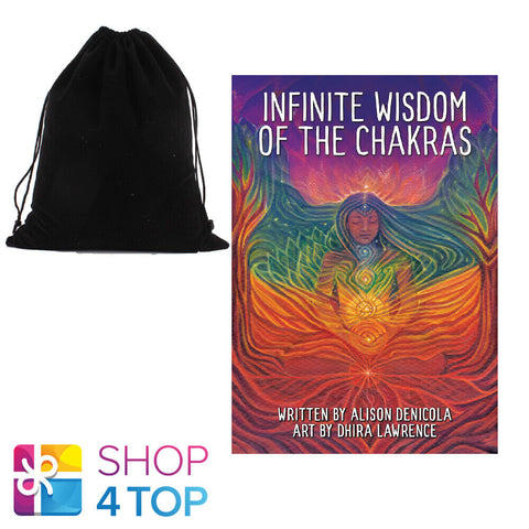Infinite Wisdom Of The Chakras Cards Deck US Games Systems Denicola With Bag NEW