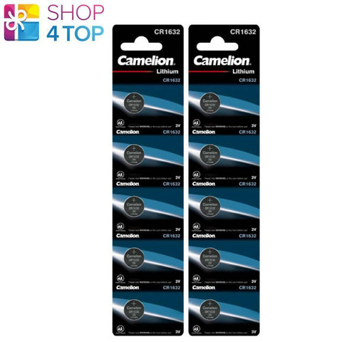 10 Camelion Cr1632 Batteries Lithium 3V Coin Cell Dl632 5Bl Exp 2033 NEW
