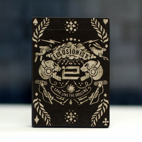 2 Discord Playing Cards Decks Ellusionist Magic Tricks High Quality Black NEW