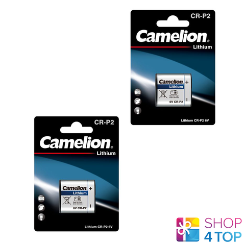 2 Camelion Lithium Power Cr-P2 Battery 6V Dl223 El223Ap Exp 2031 NEW