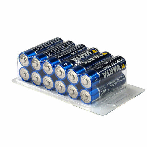 12 Varta Aa Alkaline Batteries Lr6 Mini Box Longlife Power 1.5V Exp2031 12Bl NEW