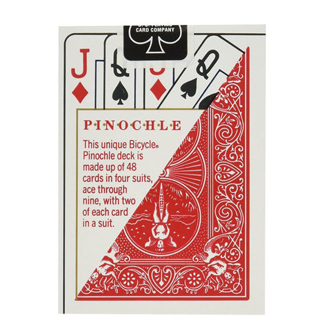 4 Decks Bicycle Pinochle Playing Cards USa 2 Blue 2 Red Standard Index NEW