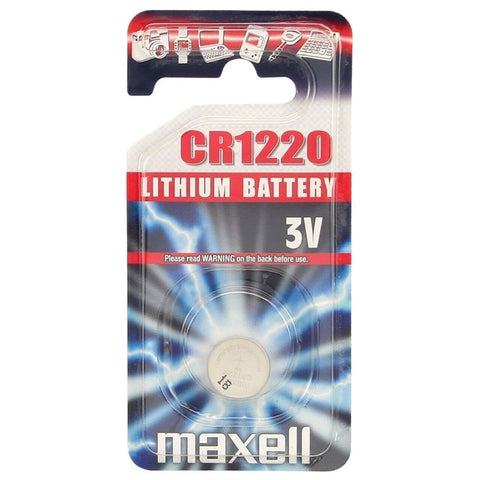 10 Maxell Cr1220 Batteries Lithium 3V Coin Cell Dl1220 Ecr1220 1Bl Exp 2029 NEW