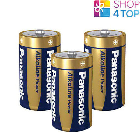 3 Panasonic Alkaline Power D Lr20 Batteries Blister 1.5V Mono R20 Mn1300 Am1 E95