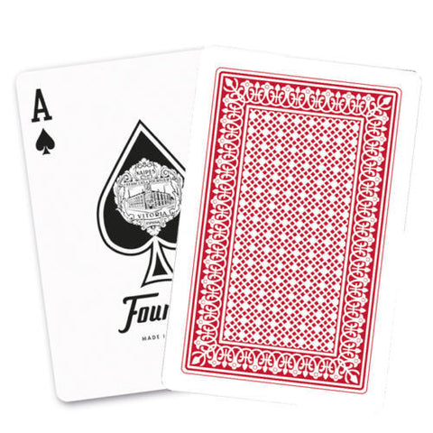12 Decks Fournier 26 Plastic Coated Bridge Playing Cards 6 Red 6 Blue Box Case