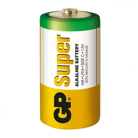6 Gp Super C Alkaline Battery 14A Lr14 1.5V No Mercury And Cadmium Exp 2030
