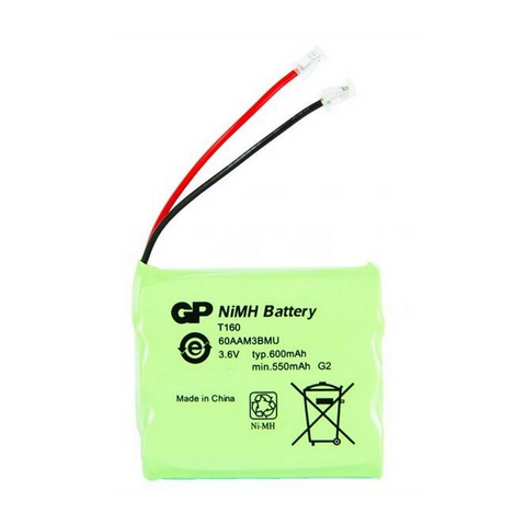 Gp T160 Cordless Phone Charger Battery Metal Hydride 3.6V Nicd 600Mah Dispose