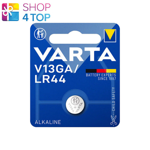 Varta V13Ga Lr44 Alkaline Battery Cell Button Batteries 1.5V 1Bl NEW