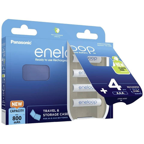 Eneloop AAA 800mAh (BK-4MCDEC4BE) rechargeable batteries 4 pcs. and storage case