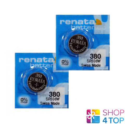 2 Renata 380 Sr936W Batteries Silver Coin 1.55V Watch Battery NEW